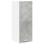 Vidaxl Viseča omarica z vrati Beton sivo in bela 30 x 31 x 80 cm