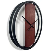 Flexistyle Lesena stenska ura LOFT OVAL mahagoni 50cm