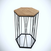 HANAH HOME Pomoćni stočić Cetrus Kafkas Oak