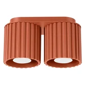 Kovinsko točkovno svetilo v barvi terakote 10x21 cm Zora – Sollux
