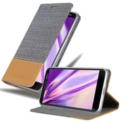 Cadorabo CADORABO Ohišje, združljiv z Nokia v svetlo sivo rjavi barvi - zaščitni pokrov z magnetnim zapiranjem, stoječo funkcijo in režo za kartico, (20571672)
