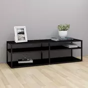 TV ormaric crni 140 x 40 x 40,5 cm od kaljenog stakla