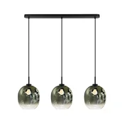 Luster na sajli MIRROR 3xE27/14W/230V u zadimljenoj crnoj boji