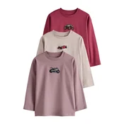 Next Majica greige/mauve/temno roza/črna