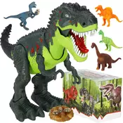 springos DINOZAVER TREX LESE JAJCA, LUČI, RJUMI, HODI, INTERAKTIVNI ROBOT KOMPLET 10 kos., (21638390)
