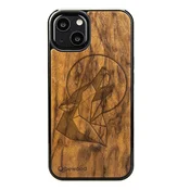 shumee Lesen ovitek za iPhone 13 Wolf Imbuia