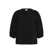 KAFFE CURVE Bluza KCloulou črna