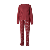 Pepe Jeans Pižama burgund/bela