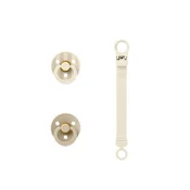 Bibs set varalica i vezica 0-6 Ivory