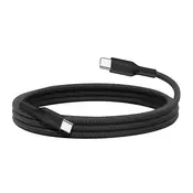 BELKIN Belkin, USB-C na USB-C kabel 240W 2m hitro polnjenje ojačan, Črna, (5000191888)