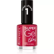 Rimmel Super Gel By Kate gel lak za nohte brez uporabe UV/LED lučke odtenek 042 Rock n Roll 12 ml