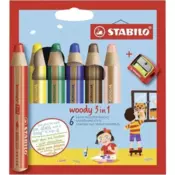 STABILO woody 3 in 1 Multi 6 kom
