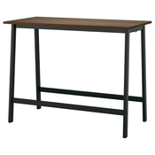 MITTZON Konferencijski sto, orahov furnir/crna, 140x68x105 cm