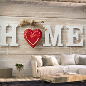 Samoljepljiva foto tapeta - Home Heart (Red) 392x280