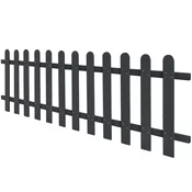 VIDAXL WPC ograda (200x60cm), siva