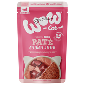 Varčno pakiranje WOW Cat Junior 24 x 125 g - Perutnina z jetri