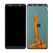 Samsung Galaxy A7 A750F (2018) - LCD zaslon + steklo na dotik (Black) TFT
