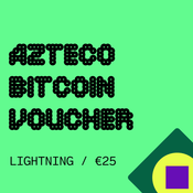 Azteco Bitcoin Lightning 25 EUR voučer/bon