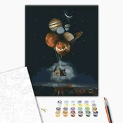 Slika za samostalno slikanje - Cosmic home 40x50