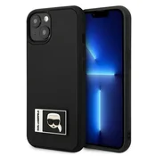 Karl Lagerfeld Ovitek Karl Lagerfeld Ikonik Patch črne barve za iPhone 13 mini