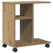 Vidaxl Stranska miza artisan hrast 50 x 30 x 55 cm Konstruiran les