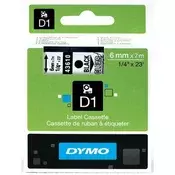 Dymo D1 6 mm x 7 m crno/prozirna traka za označavanje NDY0720770