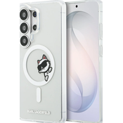 Karl Lagerfeld IML Choupette Peekaboo Logo Magnetic Zadnja maska za Samsung Galaxy S26 Ultra Transparent