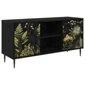 vidaXL TV omarica RHENEN 102 x 33 x 51 cm Črni hrast Inženirski les