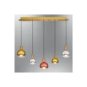 Opviq luster Luccas 2848-5AS-20, LED 46 W, zlatni