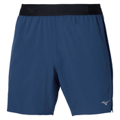 Mizuno CORE 7.5 INCHES SHORT, moške kratke tekaške hlače, modra J2GBD008