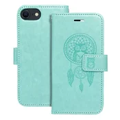 OEM Torba MEZZO Book za iPhone 7/8/SE 2020/SE 2022, motiv lovec sanj, zelena