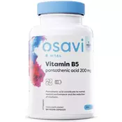 Vitamin B5 Pantotenska kislina, 200 mg - 180 veganskih kapsul