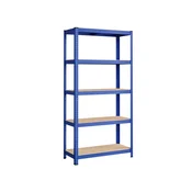 Songmics Regalna enota 5 polic 40x90x180 cm modra