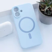 Maska Mag Case PureTone za iPhone 16 svetlo plava