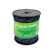 shumee Pletena vrvica za električni polnilec 3mm, 3x0,50mm SS črno modra 200m, Royal Farm