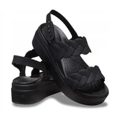 shumee CROCS BROOKLYN TKANIN Z ZGORNJIM NIZKIM TERENSKIM ČEVLJEM Ž 209977 W7 I EU 3738 ČRNA/ČRNA