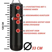 NRG Fitness NRG fitness F9B boksarska vreča iz umetnega usnja - 120 cm, (5000070903)