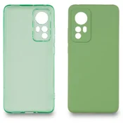 JUST IN CASE Set dve maske za telefon Xiaomi 12 Extra case MIX PLUS zelena i tirkizna