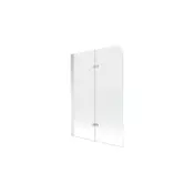 Mexen Felix delična tuš stena 2-krilna 80 x 140 cm, prozorna, krom - 890-080-002-01-00