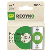GP ReCyko HR20 (D) punjiva baterija, 3000 mAh, 2 komada
