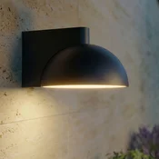 Lucande LED zunanja stenska svetilka Velira, črna, kovinska, IP54 - Sodobni - črna, bela - Kovina