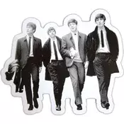 The Beatles Walking In London Embossed Magnet