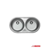 Livinox Ugradna sudopera LivEC139, 50x50cm, Sifon o90, Hrom