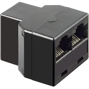 MicroConnect Adapter RJ45 - 2xRJ45 F-F črn