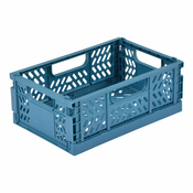 Plava plasticna kutija za pohranu 21x14.5x8 cm – Homéa