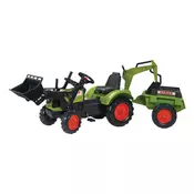 Traktor Claas s prikolicom, nakladacem i žlic