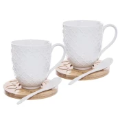 shumee Porcelanaste skodelice WHITELINE 370 ml 2 kosa.