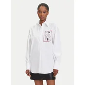 KARL LAGERFELD Srajca A3W11040 Bela Relaxed Fit