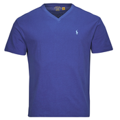 Polo Ralph Lauren Majice s kratkimi rokavi T-SHIRT AJUSTE COL V EN COTON Modra