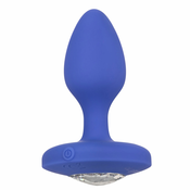 Cal Exotics – Cheeky Gems Vibrating Butt Plug M - Modra